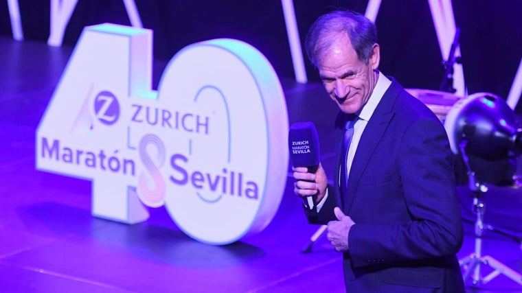 Abel Antón, en la gala del Zurich Maratón de Sevilla