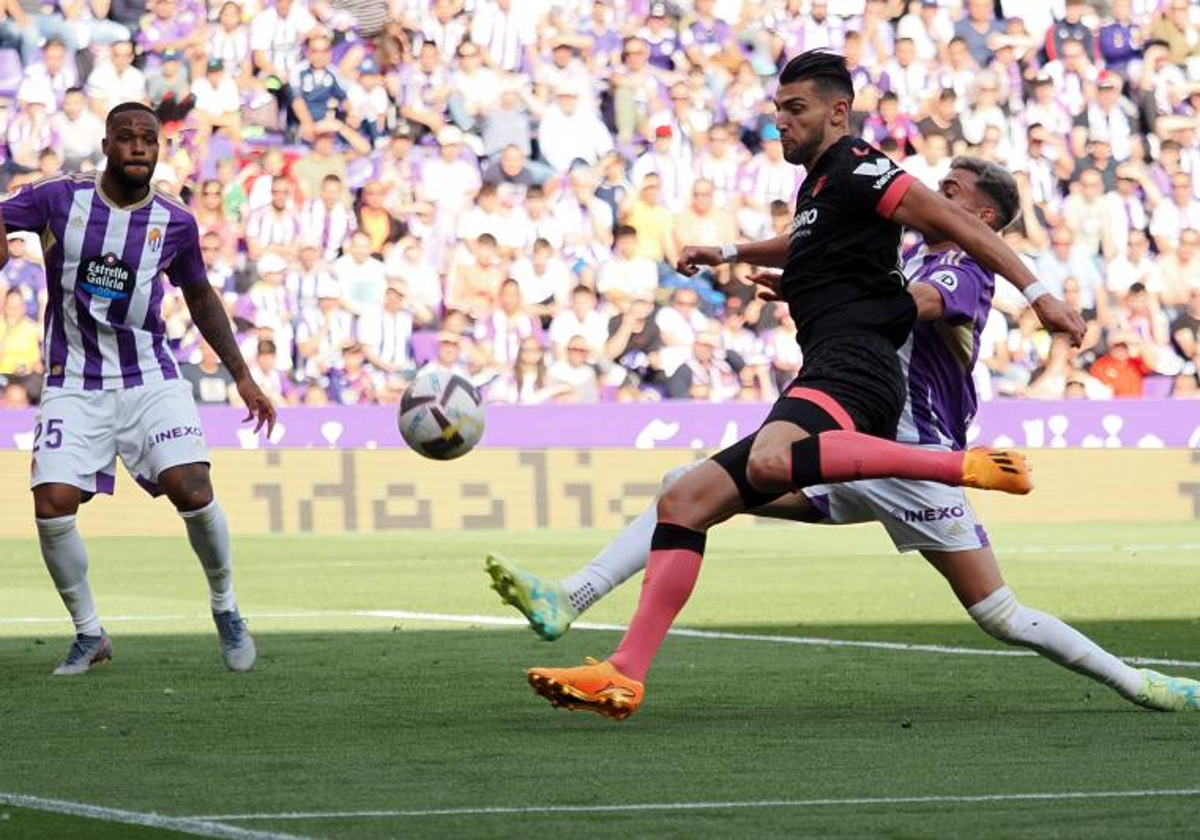 Rafa Mir en el Valladolid - Sevilla del curso 22-23