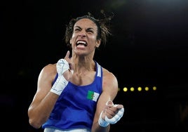 La boxeadora Imane Khelif, oro olímpico en París, en pie de guerra contra la Asociación Internacional de Boxeo a causa de la ley Trump