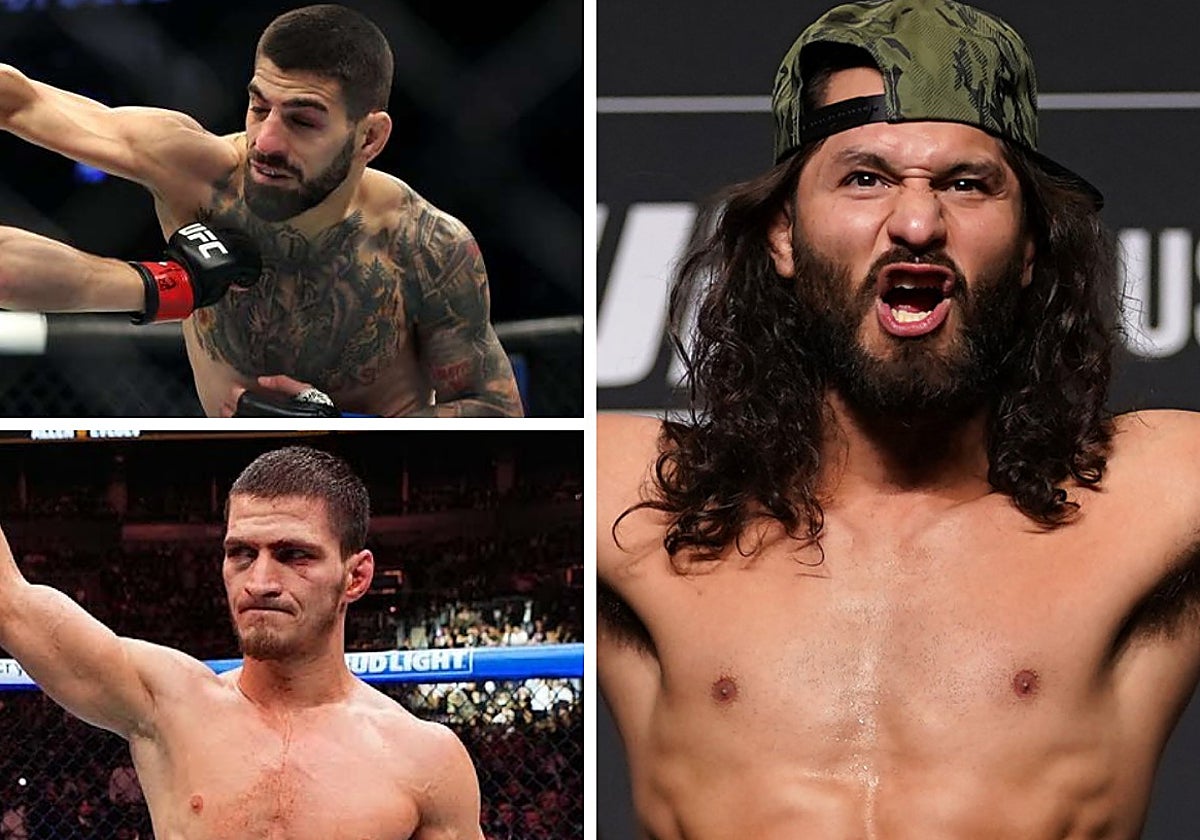 Ilia Topuria, Movsar Evloev y Jorge Masvidal