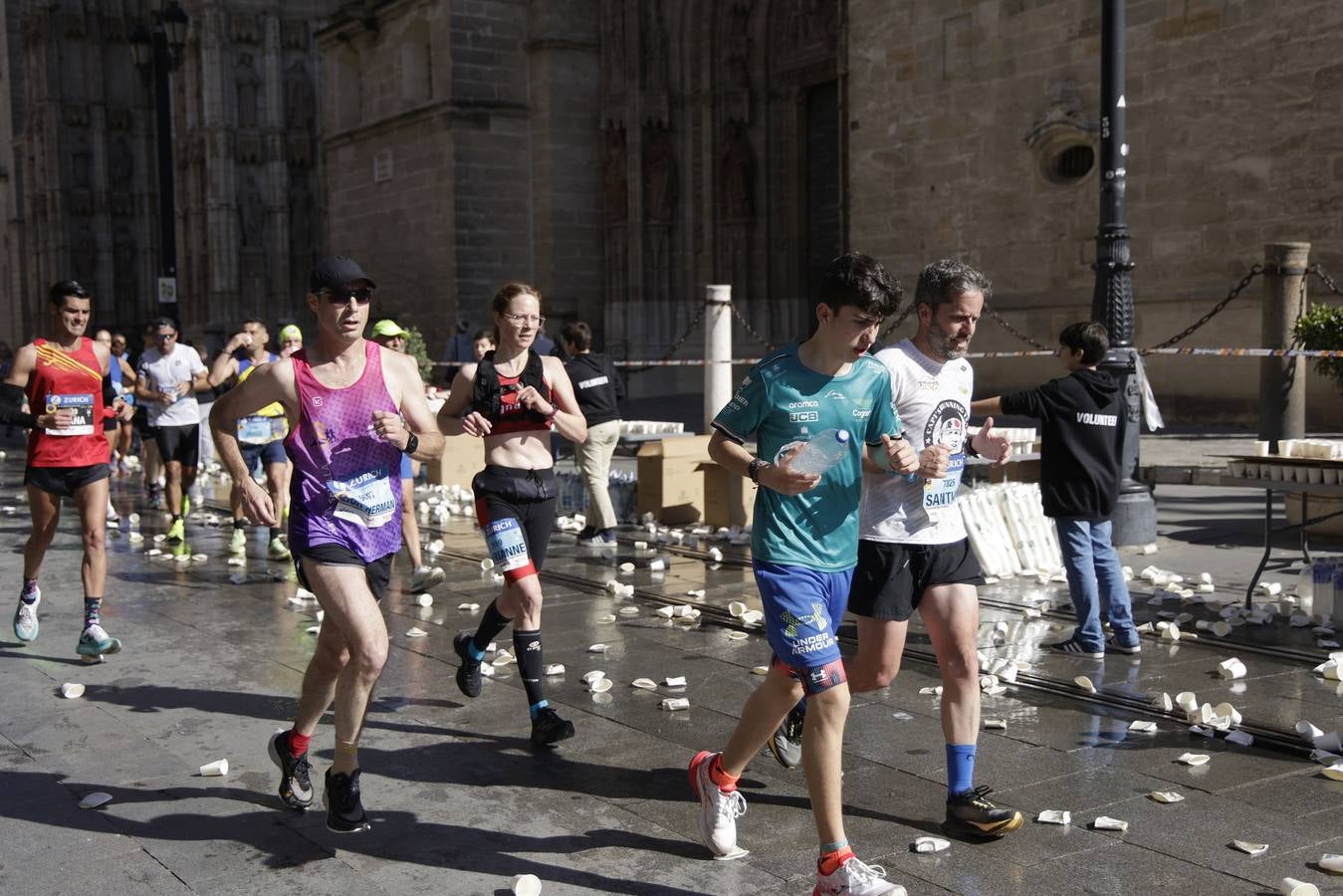 Durante la prueba se han visto algunas estampas curiosas con algunos corredores