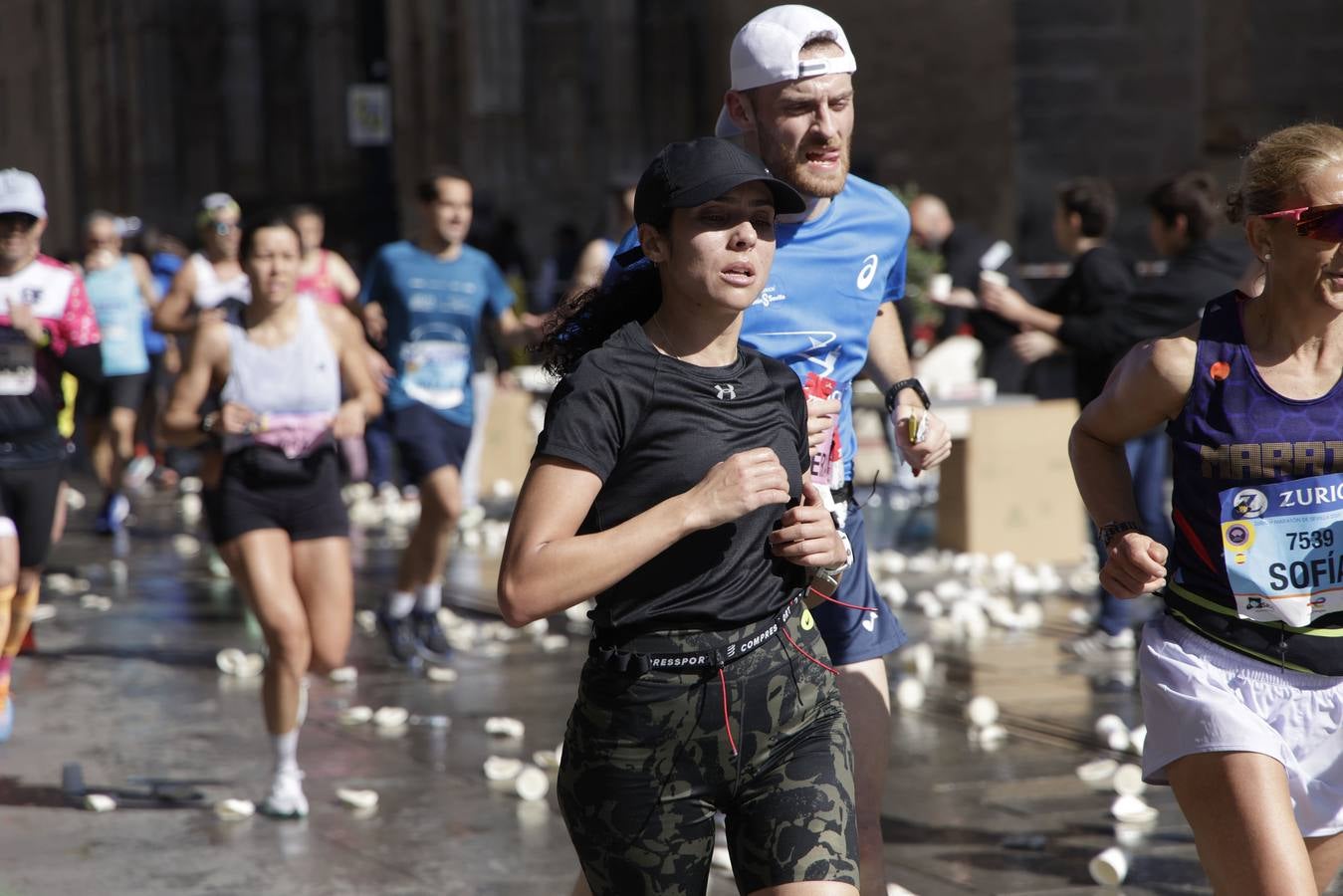 Durante la prueba se han visto algunas estampas curiosas con algunos corredores