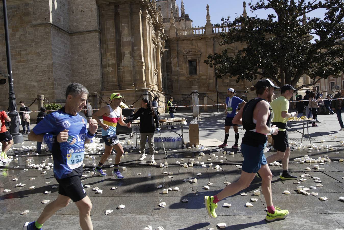 Durante la prueba se han visto algunas estampas curiosas con algunos corredores