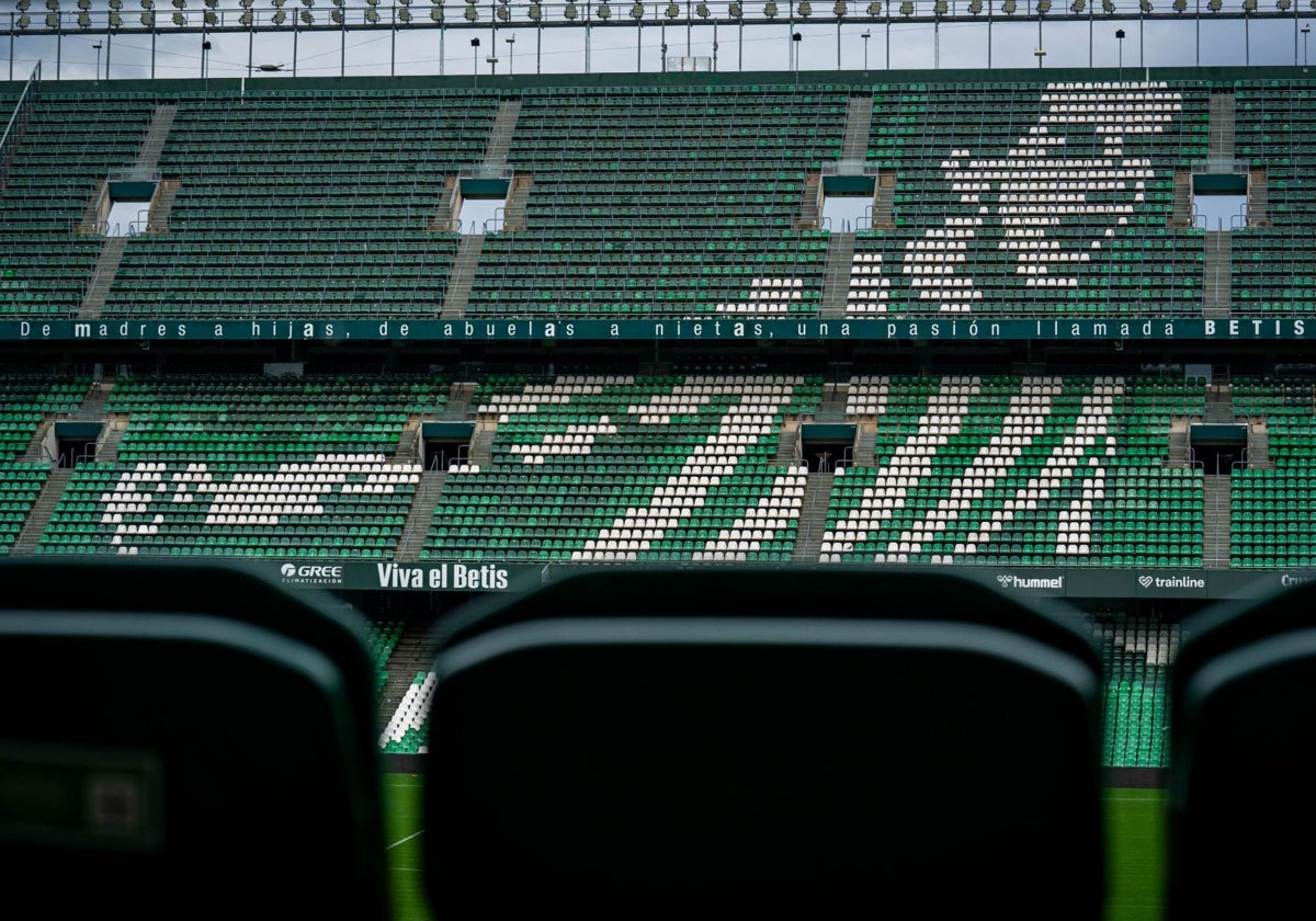Imagen del renovado lema «De madres a hijas, de abuelas a nietas, una pasión llamada Betis»