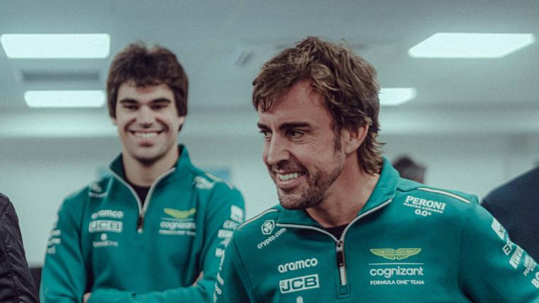 Lance Stroll y Fernando Alonso