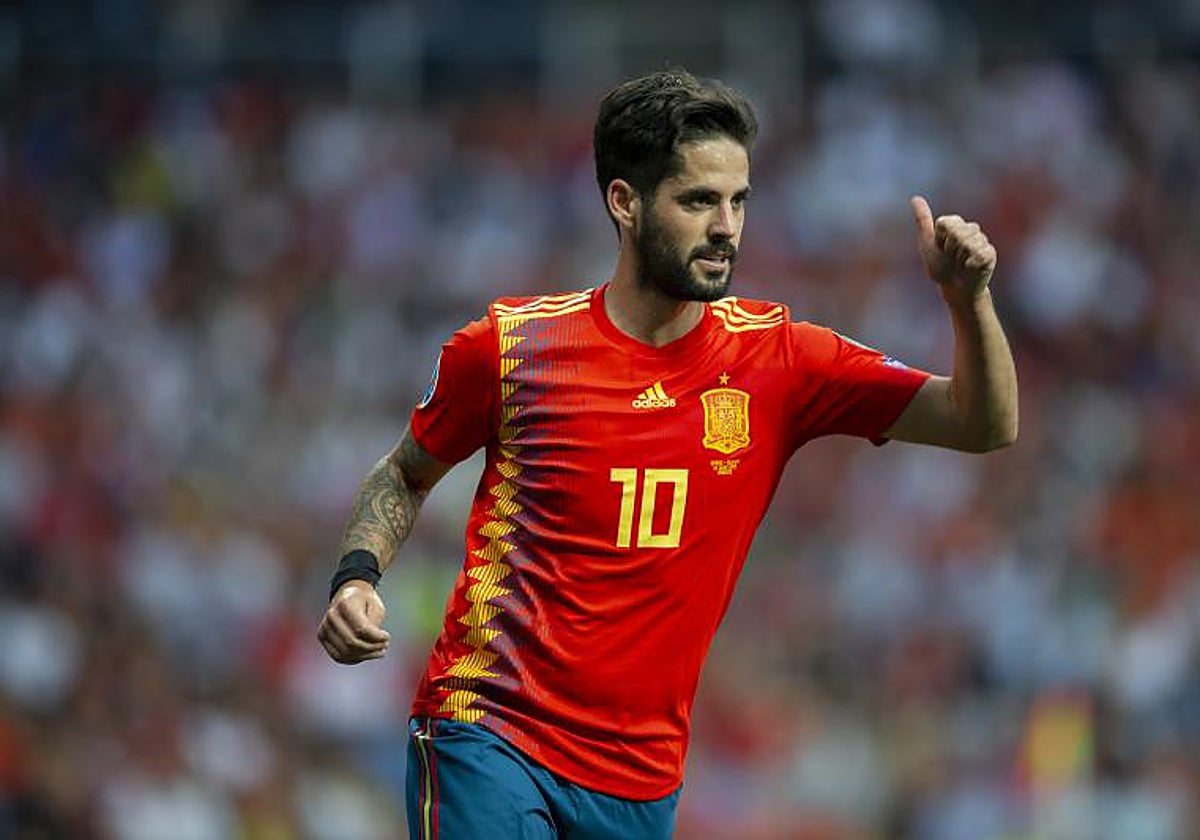Isco, en un partidoi con la selección española en 2019