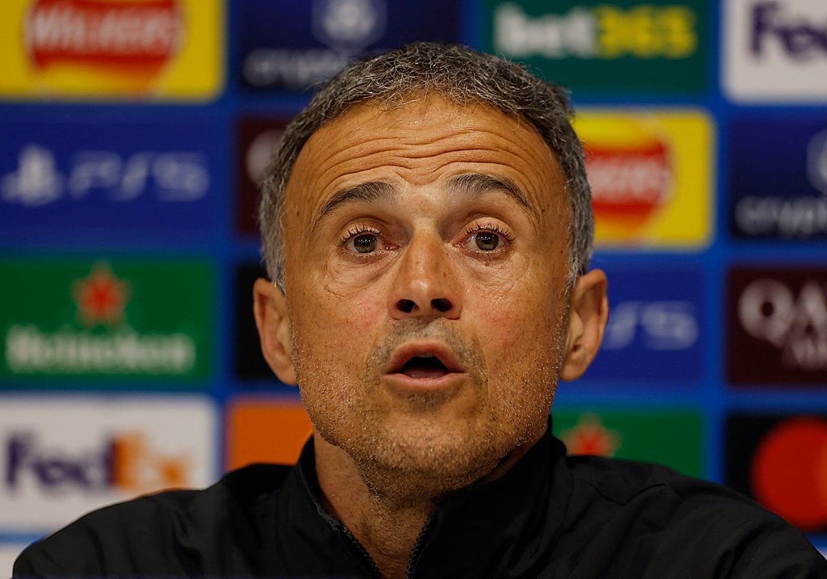 Luis Enrique en rueda de prensa