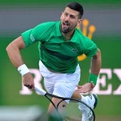 Djokovic, impulsor de la PTPA, durante un entrenamiento en Miami