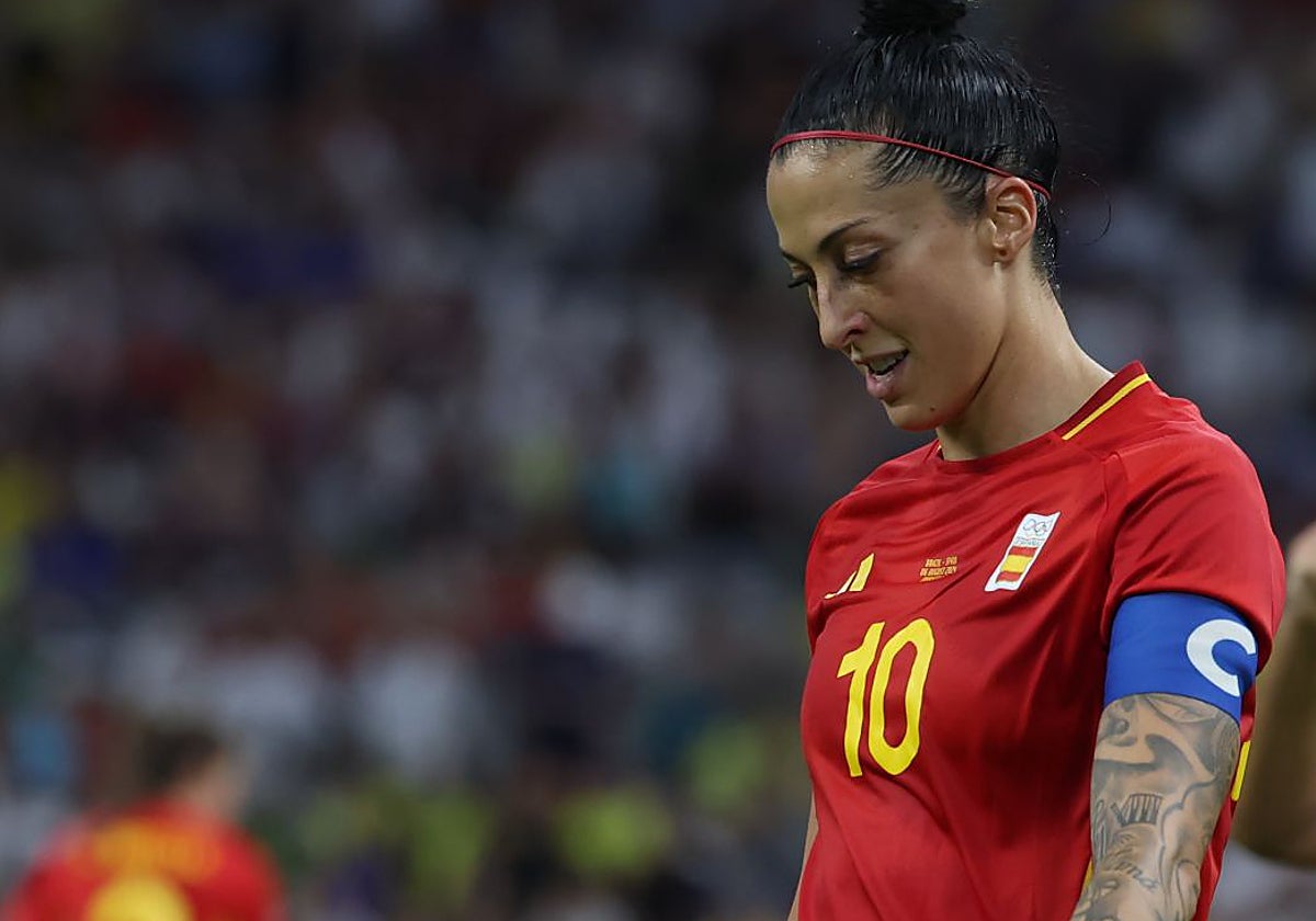 Jenni Hermoso, con la camiseta de España