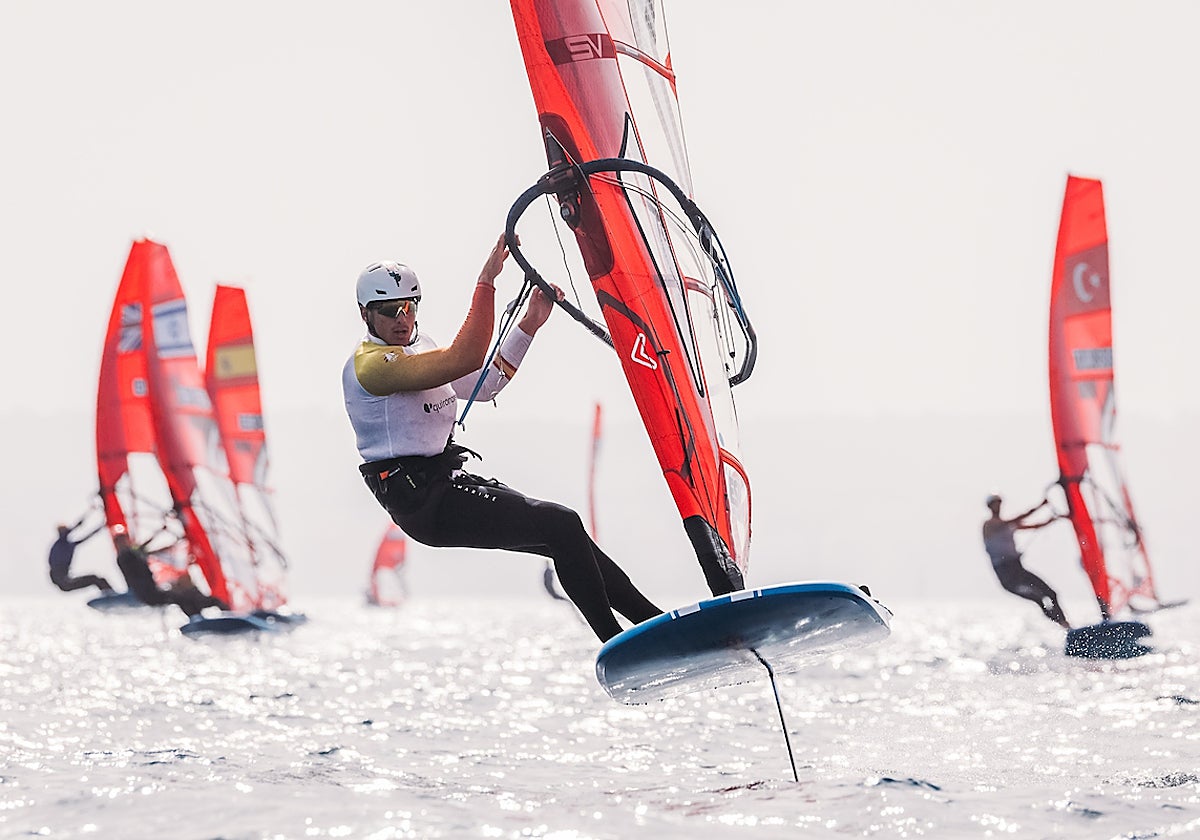 Nacho Baltasar, volando en la bahía de Palma, tendrá sus opciones