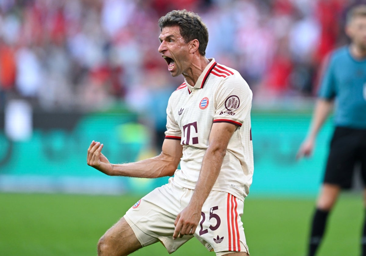 Thomas Müller, en un partido con el Bayern Munich