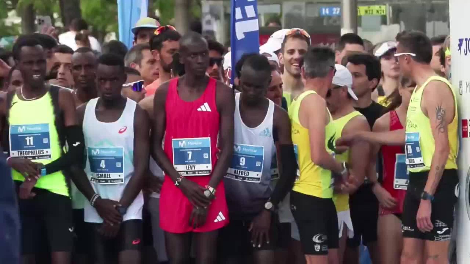 Más de 27.000 corredores toman la salida en la Movistar Media Maratón de Madrid