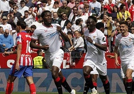 Agoumé y su primer gol como sevillista: «Una pena que no haya servido para ganar»