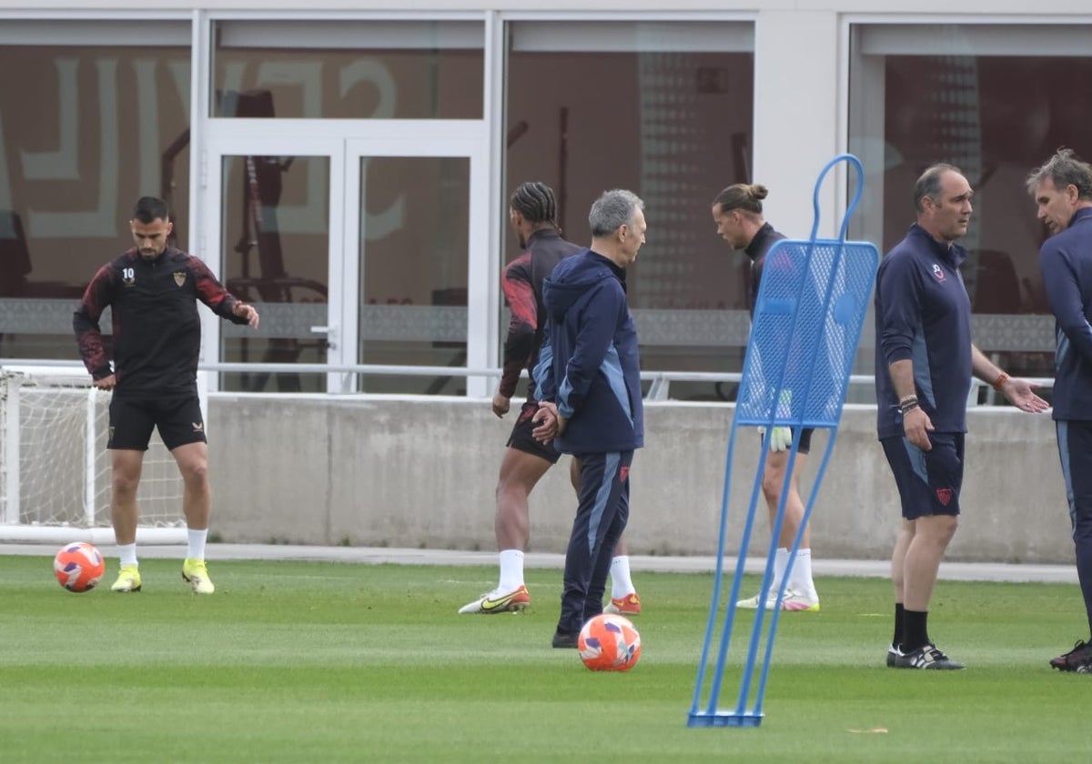 Suso, during the first Caparrós training