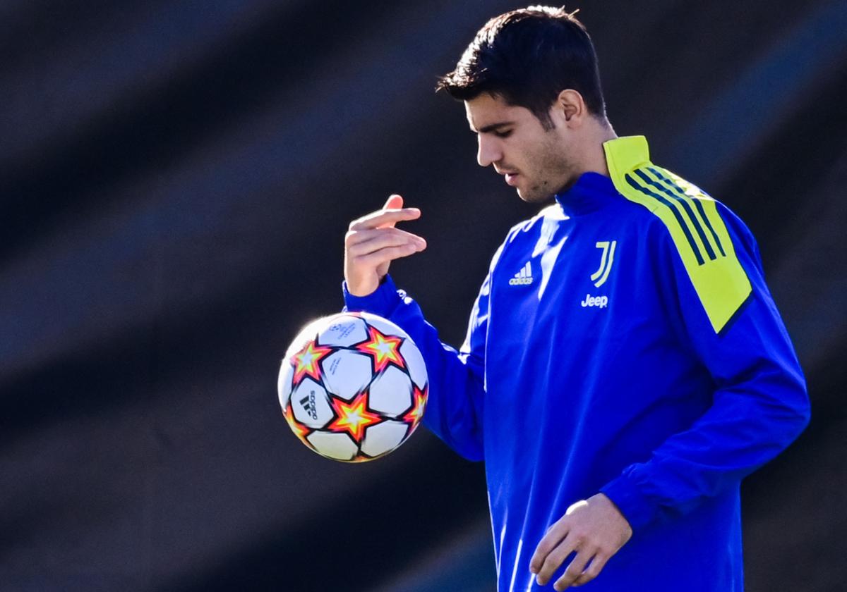Álvaro Morata, durante su etapa en la Juventus.