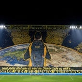 El impactante muro amarillo que espera al Barça: decibelios y arte en la grada del Borussia Dortmund