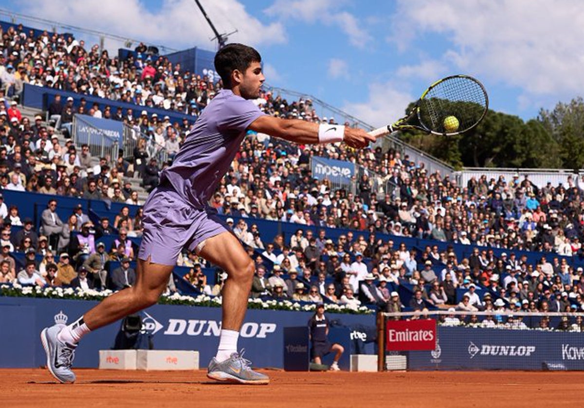 Alcaraz juega un punto en la final del Godó