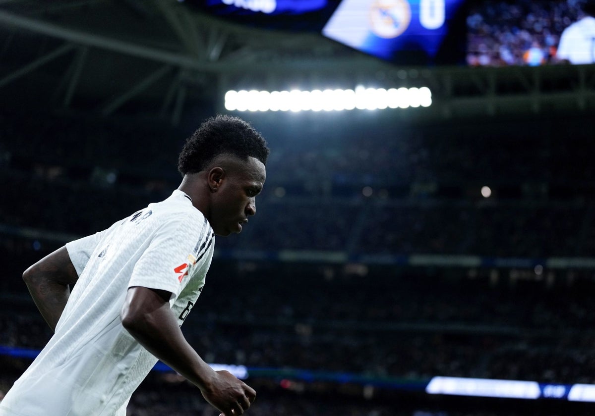 Vinicius, durante el partido contra el Athletic