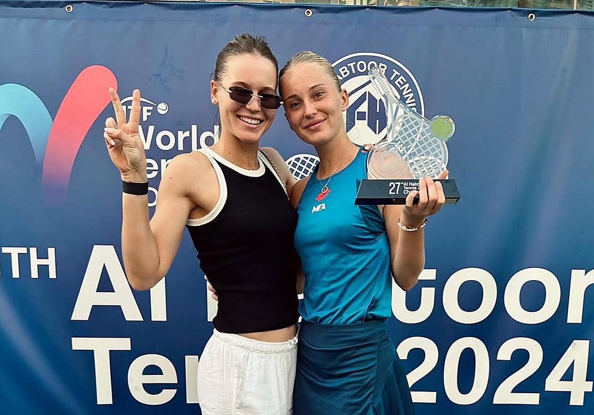 Las hermanas Kudermetova en el W100 Al Habtoor Tennis Challenge en Dubái