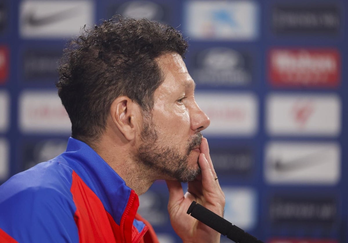 Simeone, en la rueda de prensa previa al duelo contra el Rayo Vallecano