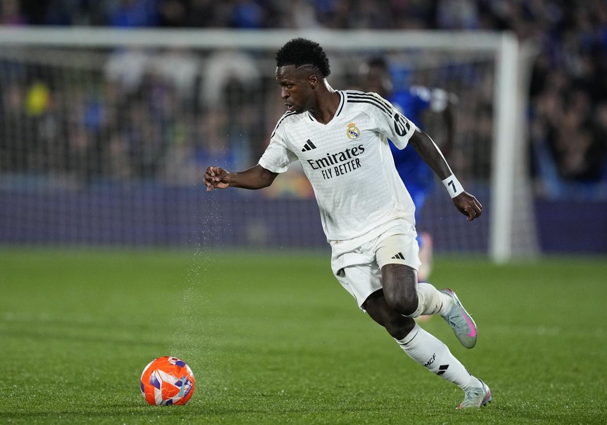 Vinicius, en el partido con el Getafe