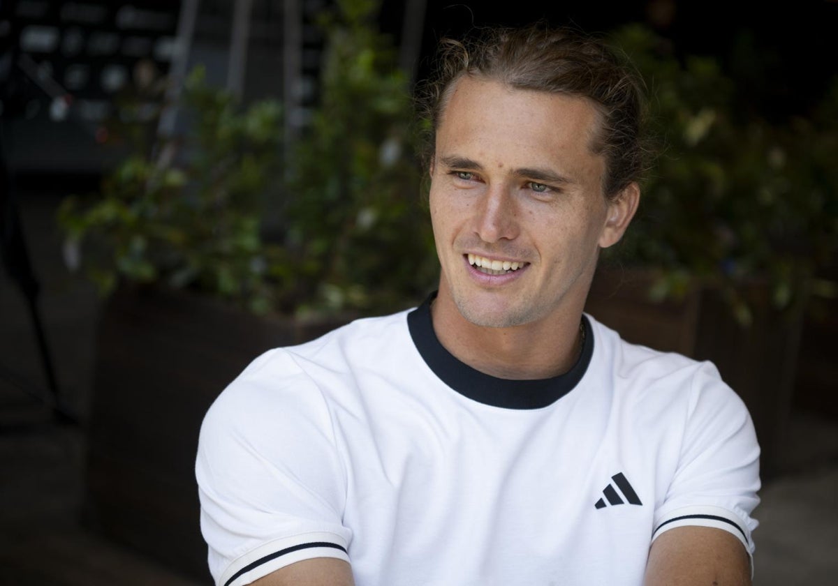 Alexander Zverev, durante la entrevista con ABC