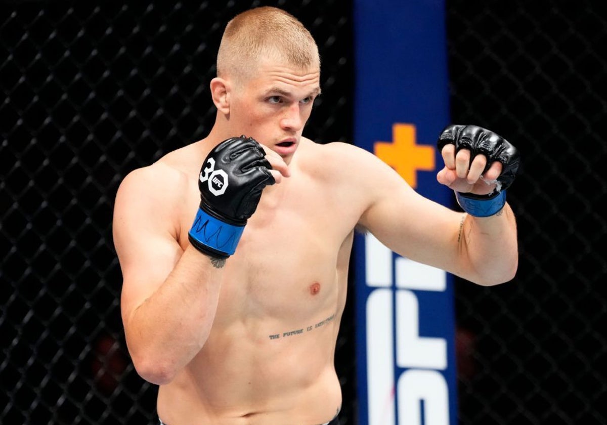 Ian Machado Garry en uno de sus combates