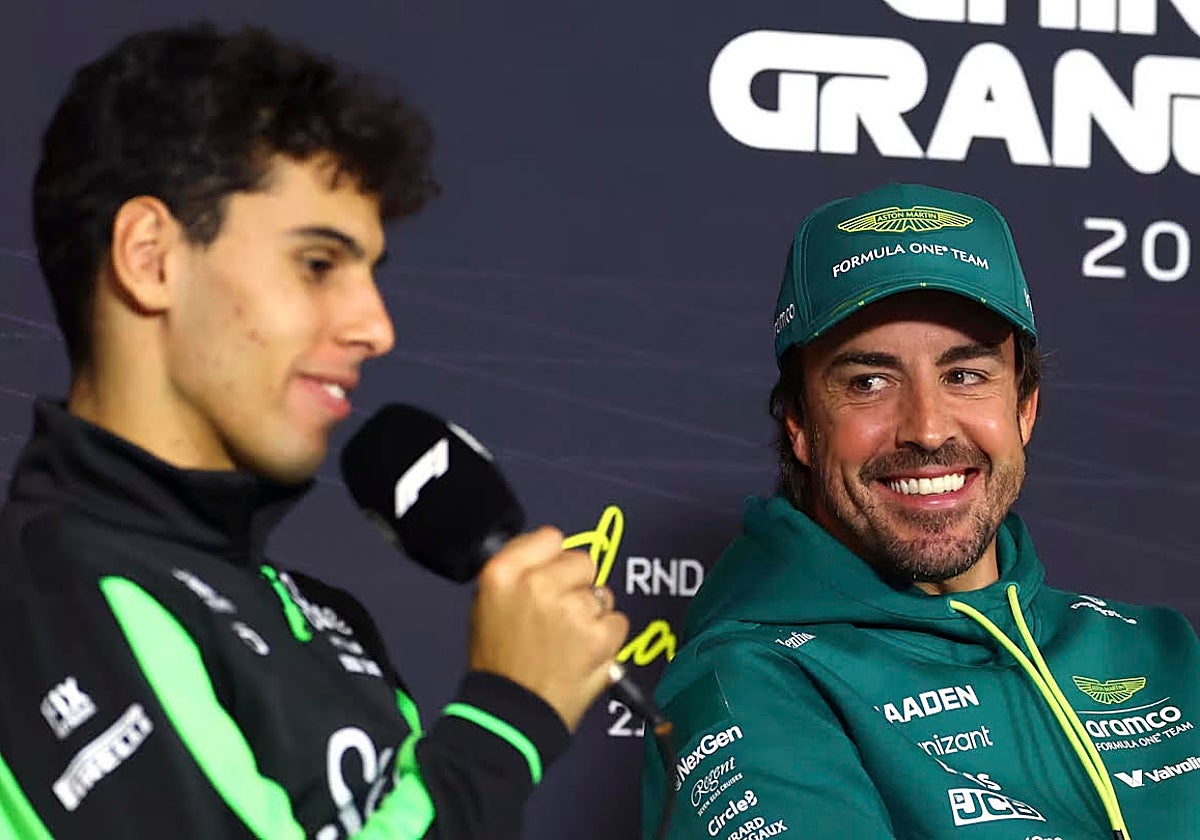 Bortoleto y Alonso, en rueda de prensa en Shanghai