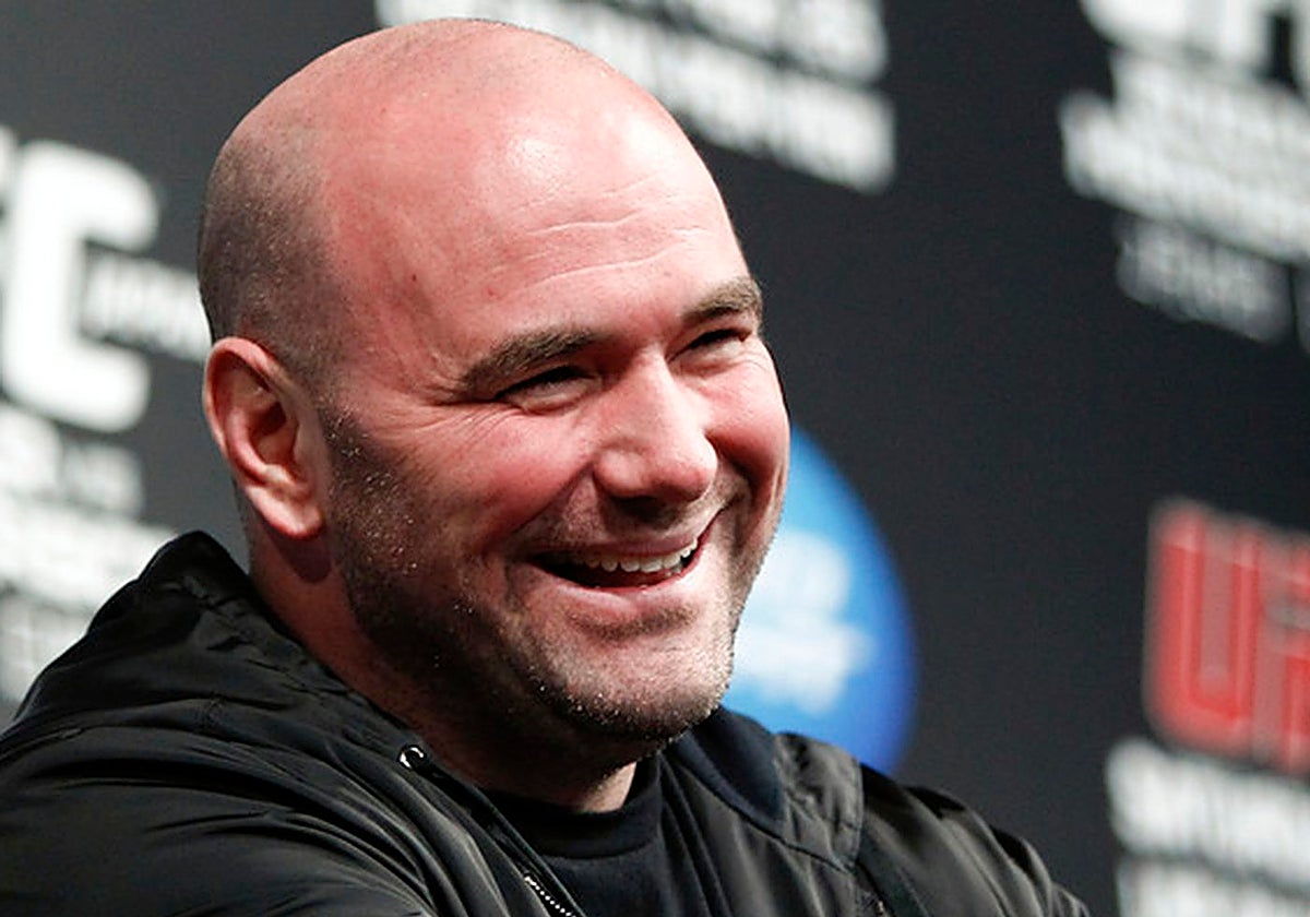 Dana White en una rueda de prensa