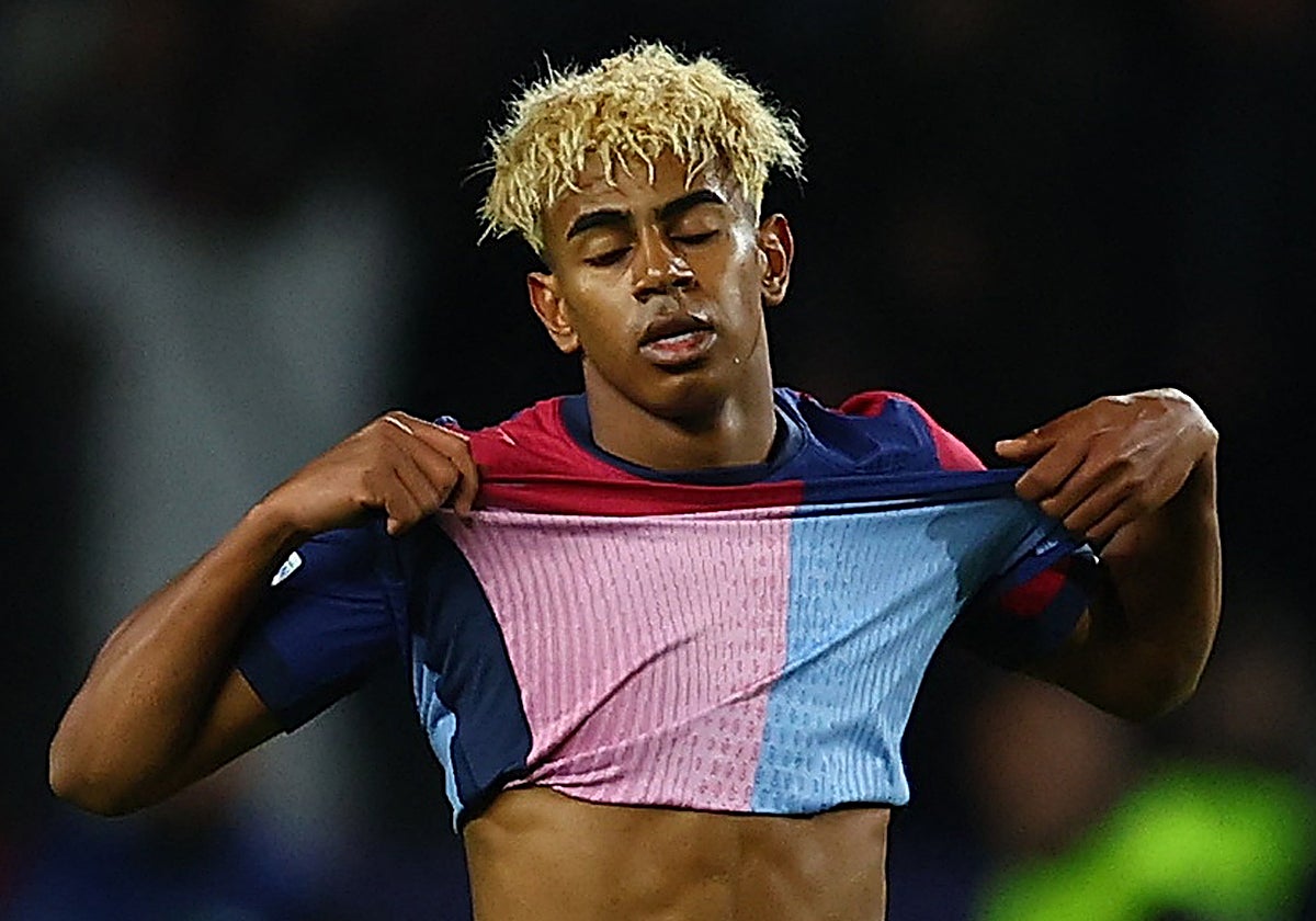 Lamine Yamal en el Barcelona - Inter