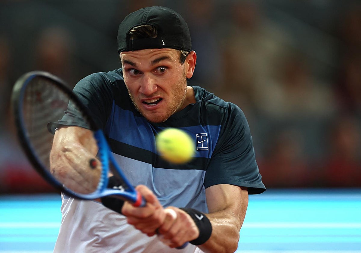 Jack Draper, durante la semifinal ante Musetti