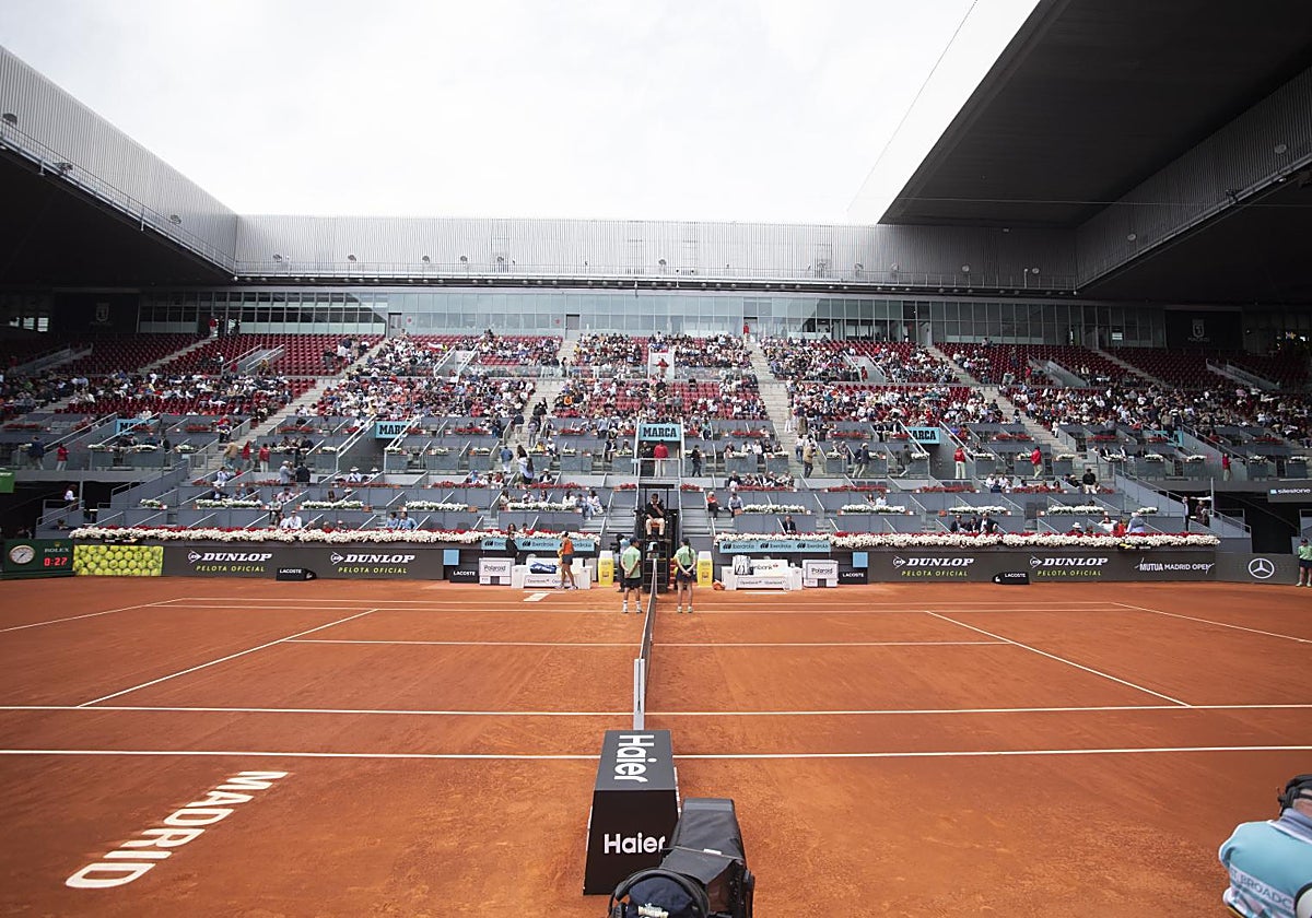 El Estadio Manolo Santana, durante el torneo