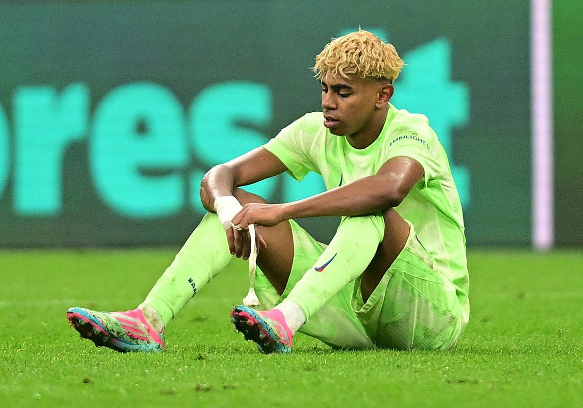 Lamine Yamal, abatido tras la eliminación