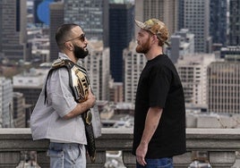 Belal Muhammad y Jack Della Maddalena antes de su combate en el UFC 315