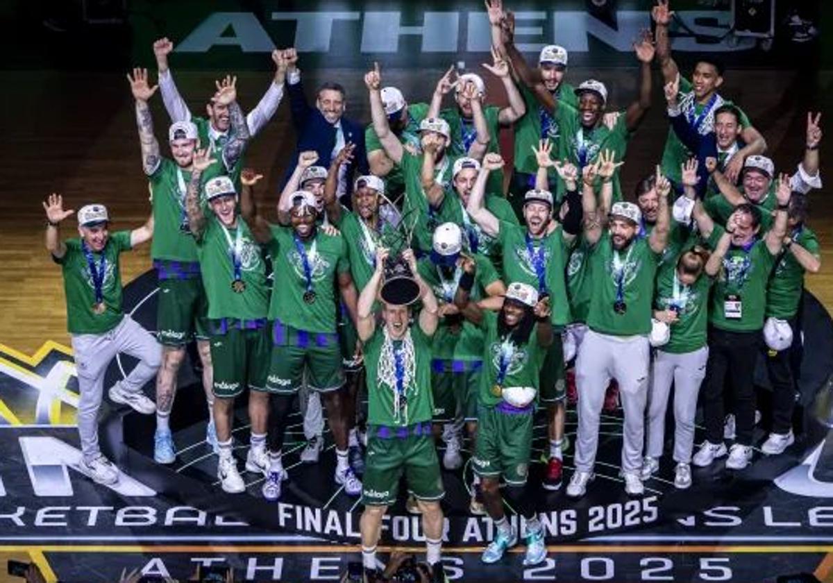 Unicaja roza la perfección y repite título en la Champions