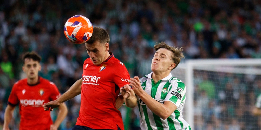 Betis - Osasuna: La resaca europea se lleva un cachito de Champions (1-1)