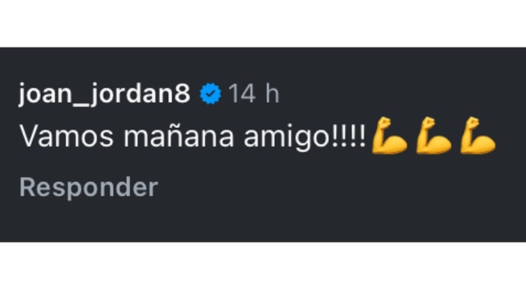 El mensaje dedicado de Jordán a Suso