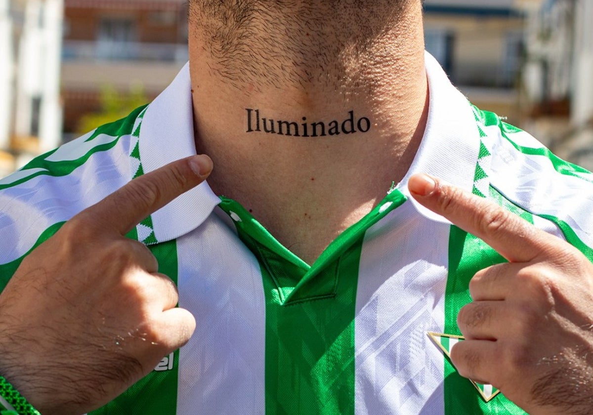 Tatuaje de 'Iluminado' de Antony
