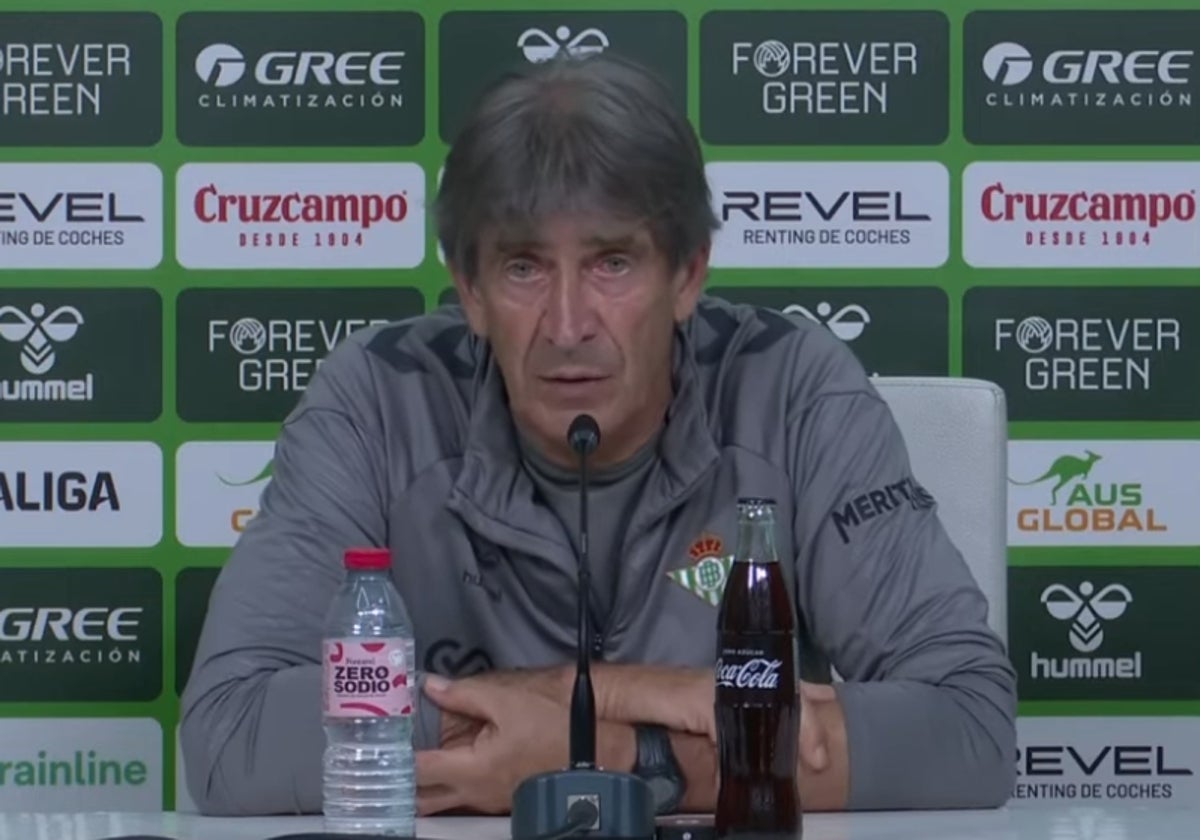 Manuel Pellegrini, este sábado en rueda de prensa