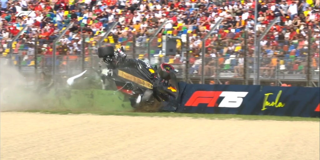 El escalofriante accidente con vuelta de campana de Tsunoda en Imola