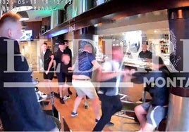 Pelea en un bar de Santander entre hinchas del Tottenham y el United