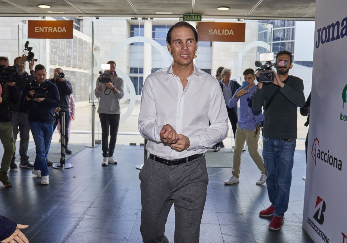 Nadal, durante el acto de homenaje del Comité Olímpico Español