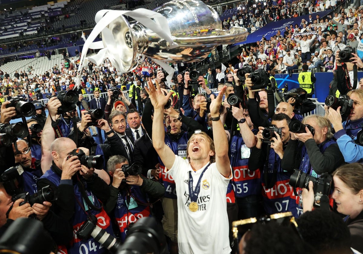 Modric, con la Champions ganada en 2022