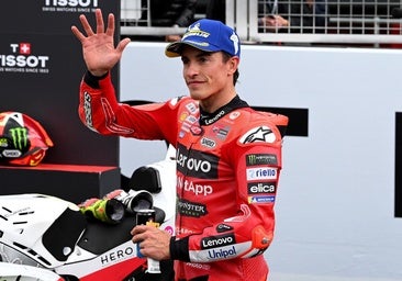 Podio de Marc Márquez, victoria para Bezzecchi y mensaje para Jorge Martín