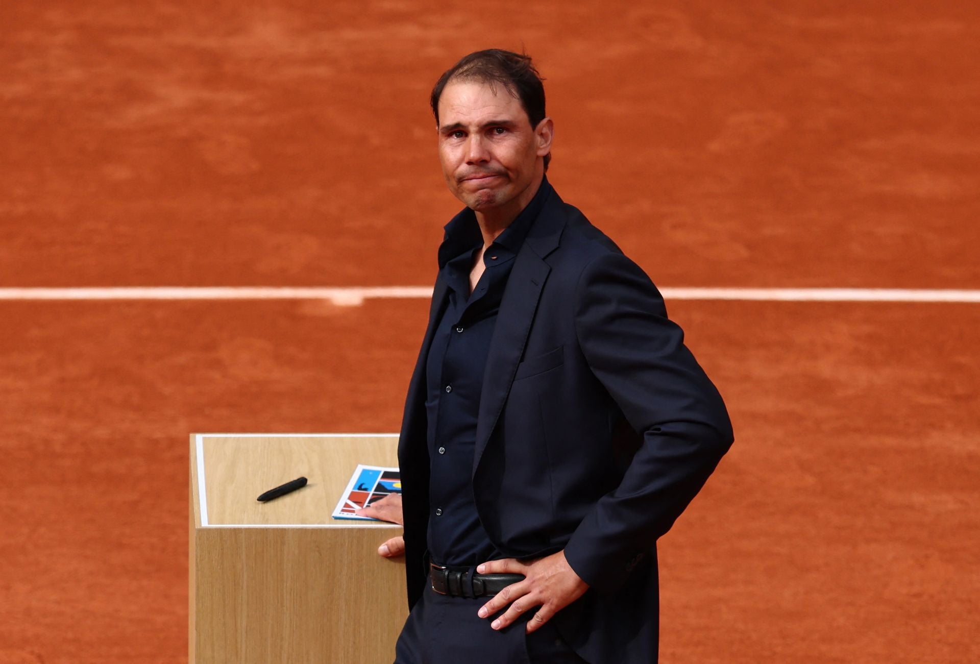 La emoción de Nadal. 