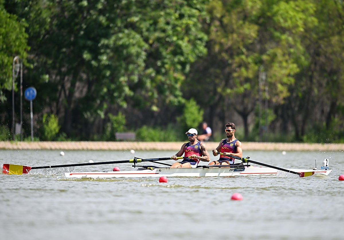 Javier García y Jaime Canalejo, en el Europeo de Plovdiv