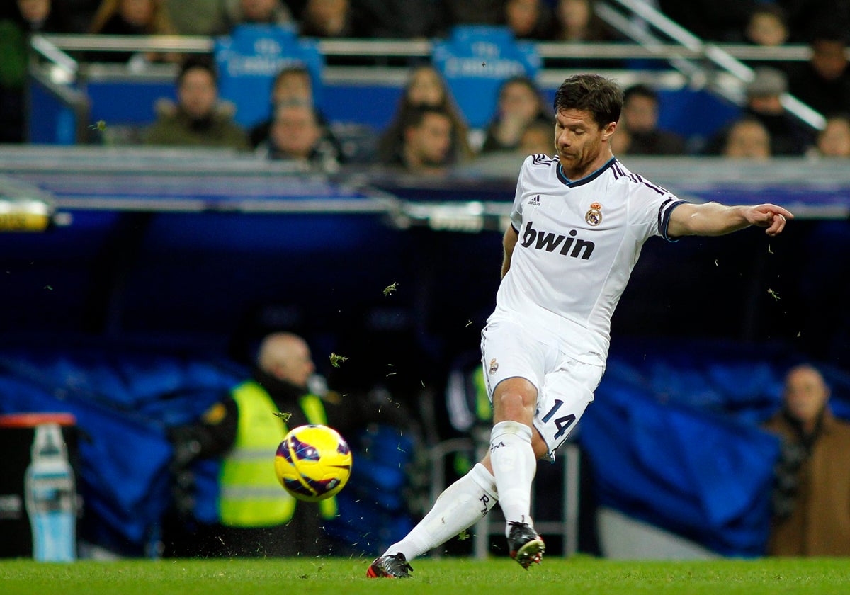 Xabi Alonso, durante su etapa como jugador del Madrid