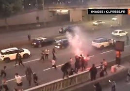 Los goles del PSG en la final de la Champions desatan la violencia en las calles de París