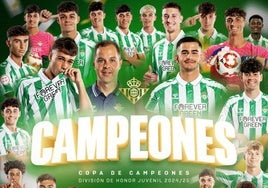 El Betis juvenil gana por primera vez la Copa de Campeones