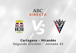 Cartagena- Mirandés, estadísticas del partido